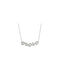 Necklace Rosette from White Gold 18k