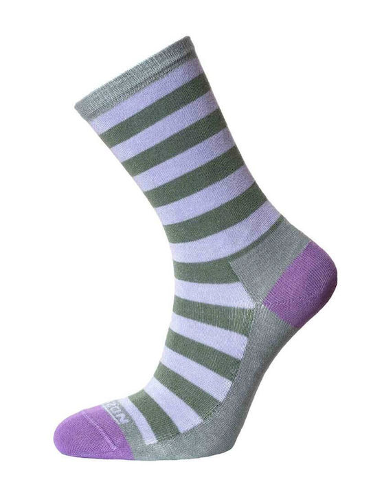 Horizon Women's Socks Lilac/Khaki.