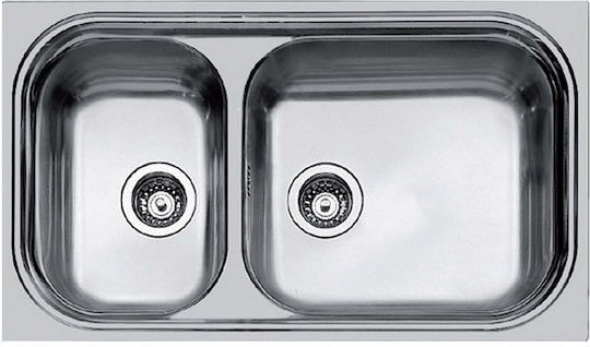 Foster Big Bowl Drop-In Inox Μ86xΠ50cm Silver