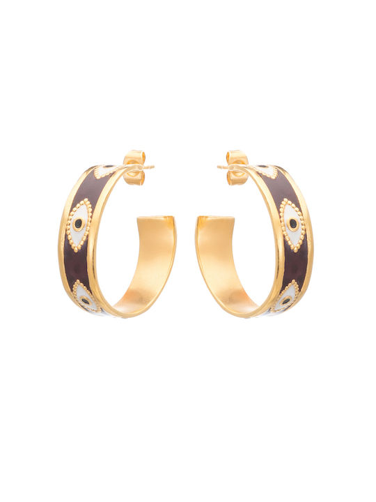 LifeLikes Earrings Hoops Gold Plated