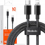 Mcdodo Geflochten USB-C zu Lightning Kabel 36W Schwarz 2m (CA-3663)
