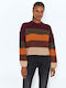 Damen Langarm Pullover Mehrfarbig