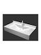 Sanitec Wave Single 701 Aufgesetztes Waschbecken Porzellan 151cmcm White