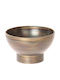 Atmosphera Dekorative Schüssel Metall Braun 25x14.5cm 1Stück