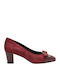 Anatomic Leather Red Medium Heels
