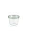 Weck Set 24Stück Gläser Allgemeine Verwendung mit Deckel Glas Transparent 80ml