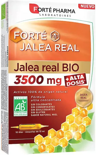 Forte Pharma Royal Jelly Bio Витамин за Енергия, Косата & Кожата 3500мг 10 x 15мл