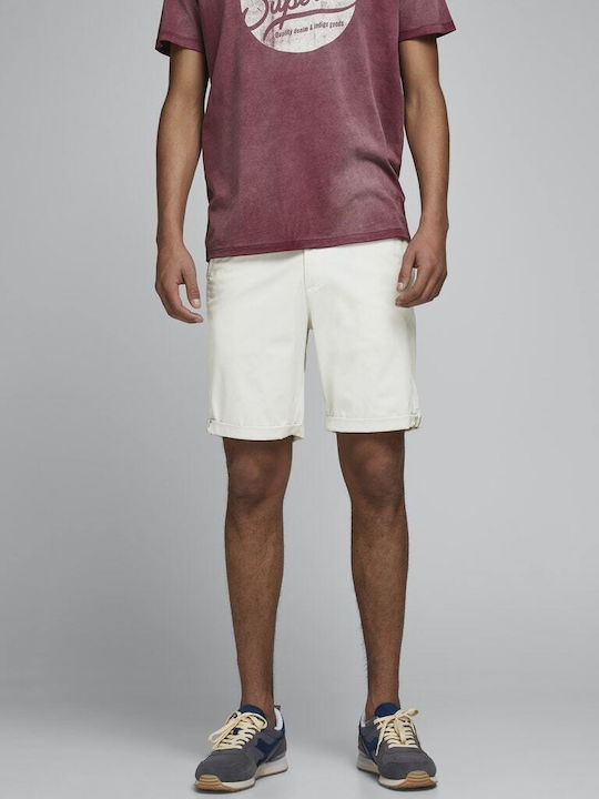 Jack & Jones Ανδρική Βερμούδα Chino White