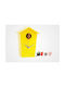 KooKoo Tabletop Metal Yellow Clock AH4000Y-01