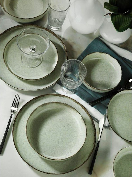 Oriana Ferelli Mood Porcelain Dinnerware Set Green 20pcs