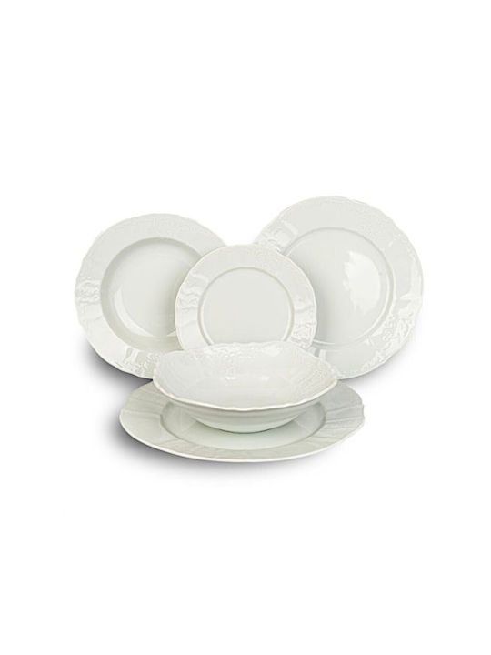Thun White Porcelain Dinnerware Set 20pcs