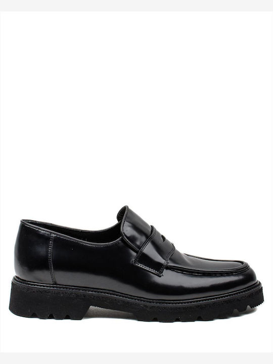 Vice Footwear Men's Loafers Black Patent
