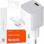 Mcdodo Charger Without Cable 20W Power Delivery Whites (CH-4020)