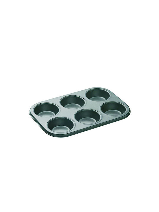 AGC Backform Törtchen/Muffins Aluminium 6 Plätze 26x18cm 2cm