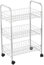 Cyclops Kitchen Trolley with 3 Tiers Gray 40x26cm