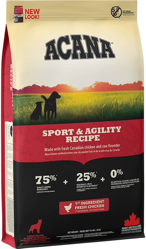 Acana Sport & Agility Recipe 11.4kg Trockenfutter fr Hunde ohne Getreide  mit Geflgel | Skroutz Germany