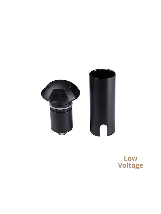 Viokef Spot De Podea LED 3W Cu Lumină Alb Cald IP67 Negru