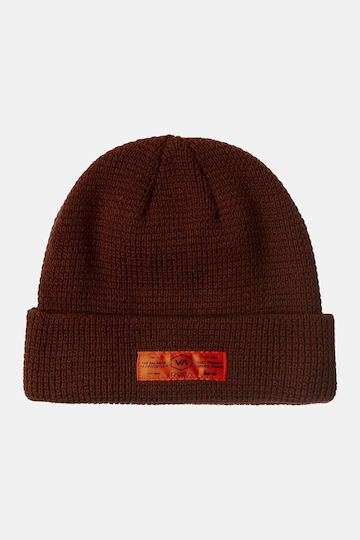Beanie Unisex Beanie Knitted in Brown color