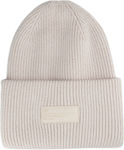 4F Beanie Unisex Beanie Knitted in Beige color