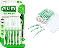 GUM Trav-ler 1414 Μεσοδόντια Βουρτσάκια 1.1mm Πράσινα 6τμχ & Gum 650 Soft Picks Advanced Regular 12τμχ GUM Trav-ler 1414 Μεσοδόντια Βουρτσάκια 1.1mm Πράσινα 6τμχ & Gum 650 Soft Picks Advanced Regular 12τμχ