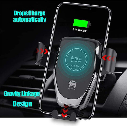 Autoline Стойка за телефон за кола с регулируеми скоби Черна