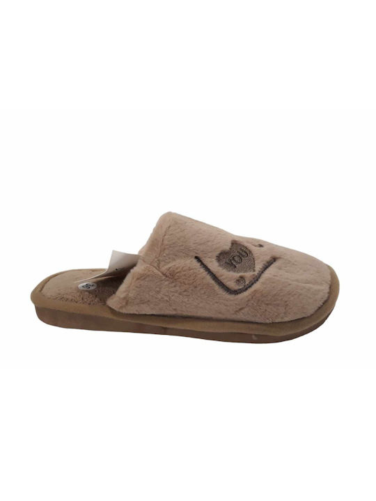 Plato Winter Women's Slippers in Brown color