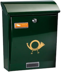 Viometal Limoges Außenbereich Briefkasten Metallisch in Grün Farbe