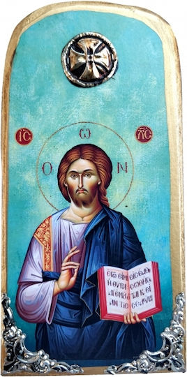 IconsGR Image Jesus Christ Wooden