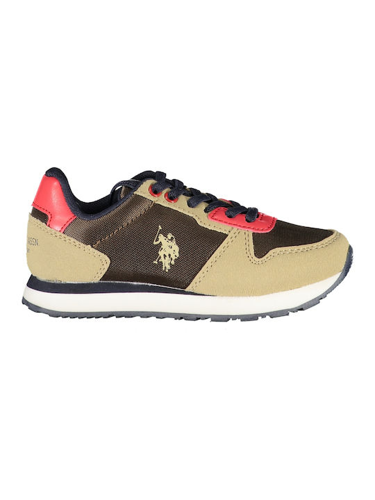 U.S. Polo Assn. Παιδικά Sneakers Καφέ