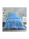 Palatex Lupa Kinderbettbezug Einzel Baumwolle Blue 170x250cm