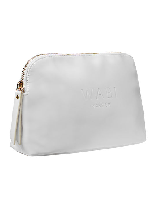 Wabi Beauty Toiletry Bag in White color 22cm