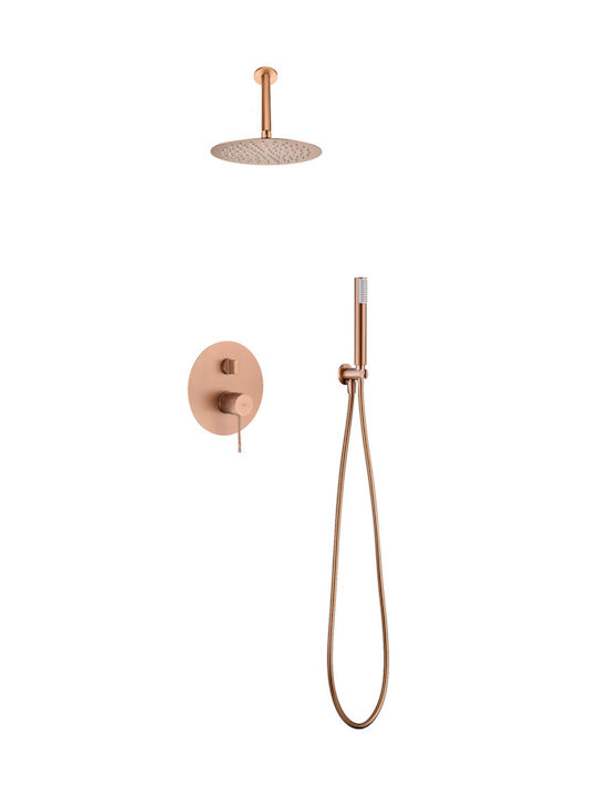 Imex Line Top Built-In with 2 Exits Matte Rose Gold / Copper