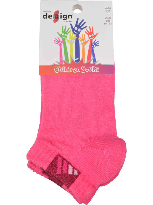 Design Socks Детски Чорапи Ankle Socks Fuchsia