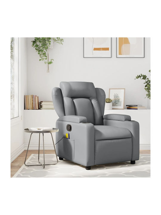 Фотьойл Relax С поставка за крака Сив 77x94.5x1...