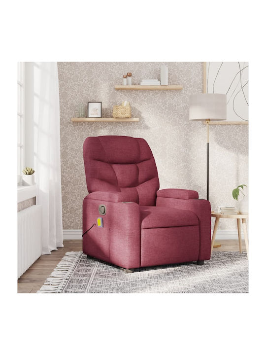 Relax Armchair Massage with Footstool Bordeaux ...
