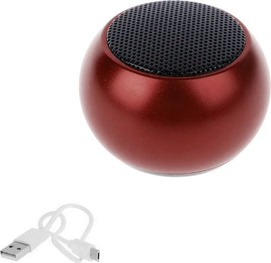 Mini Boxă Bluetooth 3W cu Durată de Baterie până la 4 ore Roșu