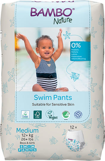 Bambo Nature Πάνες Μαγιό για 12+kg 12τμχ