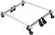 La Prealpina Aluminum Car Roof Bar for Toyota Corolla 3D Set with Roof Rack Legs Silver