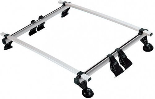 La Prealpina Aluminum Car Roof Bar for Toyota Corolla 3D Set with Roof Rack Legs Silver