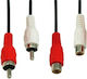 OWI Cablu 2x RCA de sex masculin - 2x RCA de sex feminin 1.5m 01.037.0256