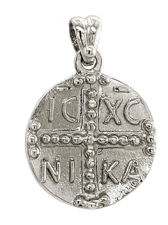 Xryseio Anhänger Kinder Amulett Konstantinato aus Weißgold 14K KN1073