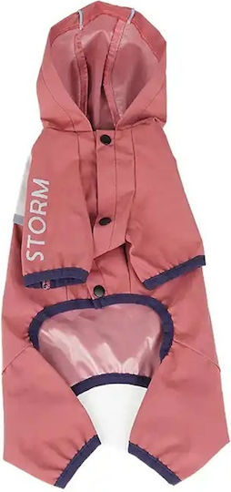 Orange Waterproof Dog Coat with Hood