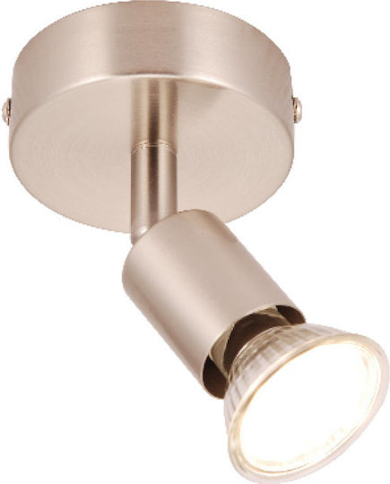 Lucas Einzel Spot mit Fassung GU10 in Silber Farbe