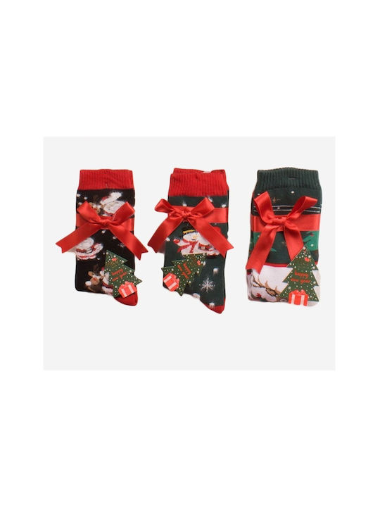 Pro Socks Γυναικείες Χριστουγεννιάτικες Κάλτσες Πολύχρωμο