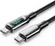 Vention LED USB 2.0 Cable USB-C Male - USB-C 100W PD Black 1.2m