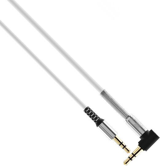 Earldom Καλώδιο Ήχου 3.5mm male - 3.5mm male Μαύρο 1m 14876