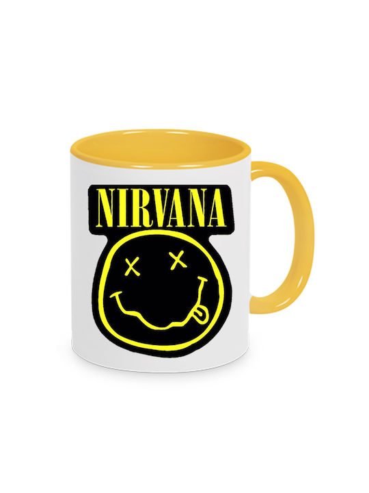 Nirvana Tasse Keramik Weiß 330ml 1Stück