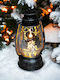 Christmas White Battery Lantern 13x7cm (Μiscellaneous Designs)