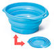 Georplast X Schalen aus Silikon Futter & Wasser für Hund & Katze 350ml in Hellblau Farbe