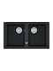 Franke Basis Bfg 620 1140284103 Drop-In Sink Synthetic Granite W86xD50cm Onyx